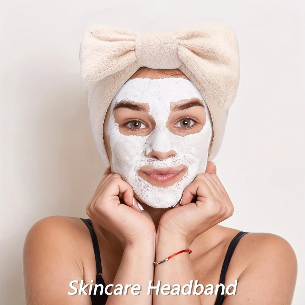 5-Piece Spa Headband & Bracelet Set – Skincare & Makeup Spa Headband Set Babs