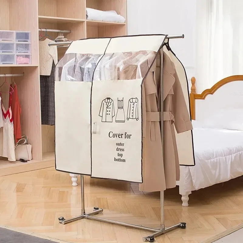 Non-Woven Garment Dust Cover | Hanging Clothes Rack Protector Garment Dust Cover Babs
