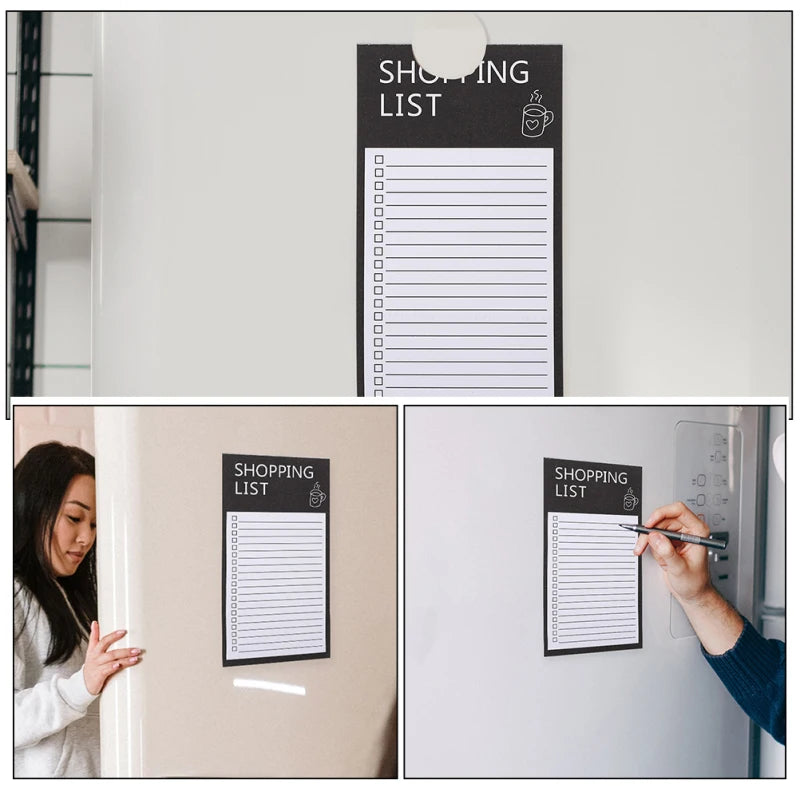 6PCS Magnetic Notepads – Grocery List & Fridge Memo Pads Magnetic Notepad Set Babs