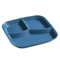 3-Grid Divided Dining Plate – Dishwasher & Microwave Safe PP Divided Dining Plate Babs blue