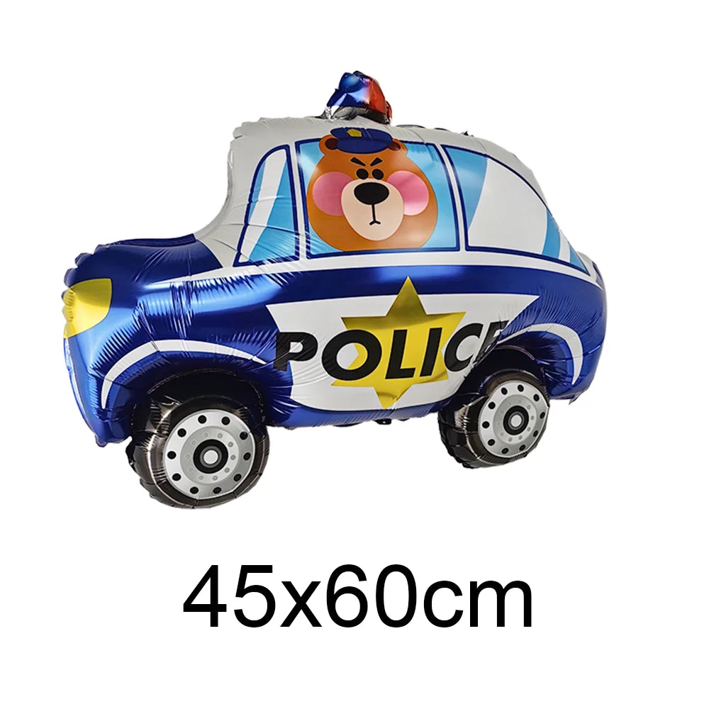 Police Theme Kids Party Supplies – Plates, Cups & Balloons Set