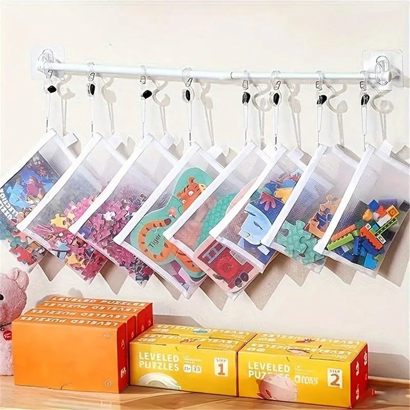 8-Pack Zipper Mesh Bags – 3 Sizes, Waterproof Clear Travel Bags Zipper Mesh Bags Babs