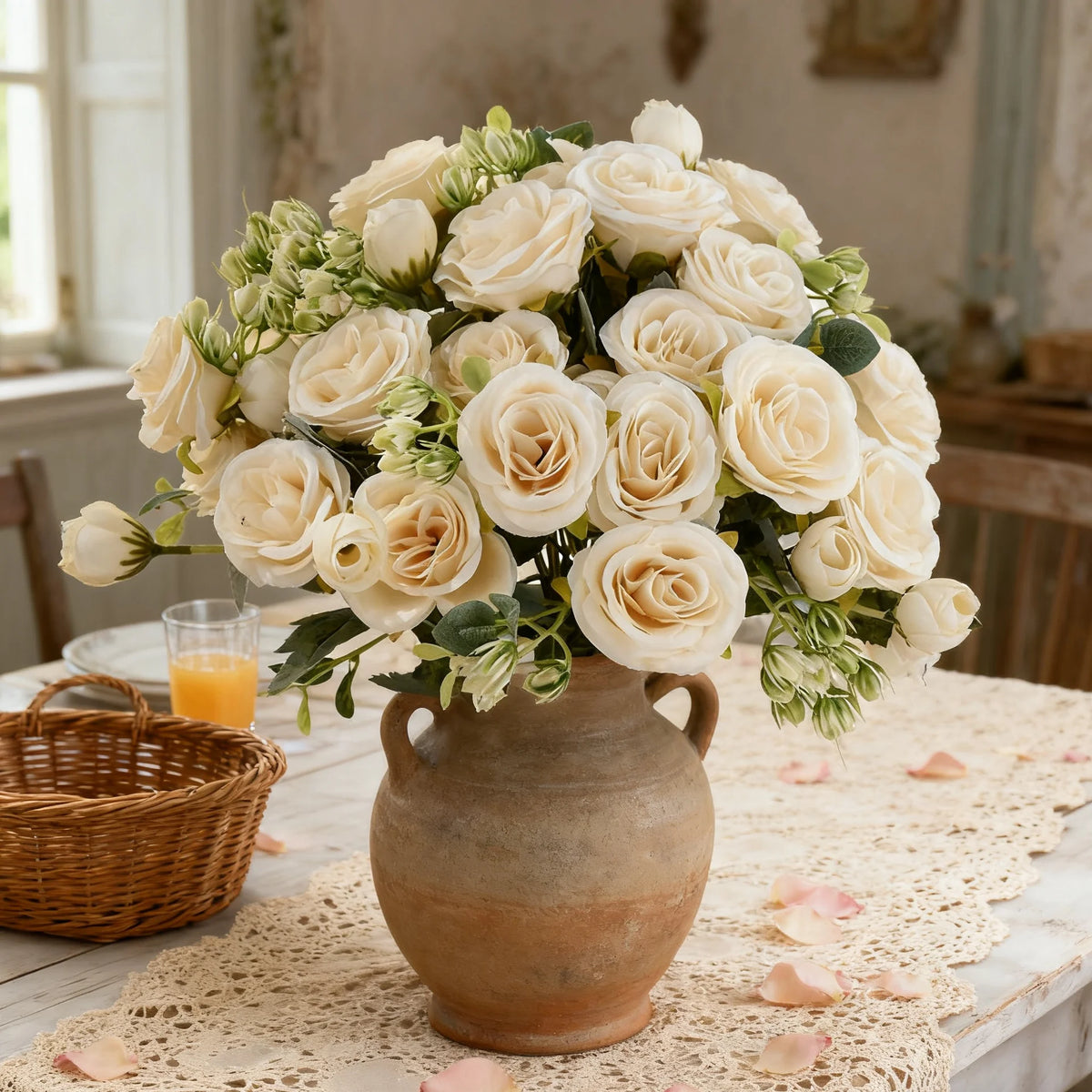 Silk Peony Hydrangea Artificial Flower Bouquet – Wedding & Home Artificial Flower Bouquet Babs