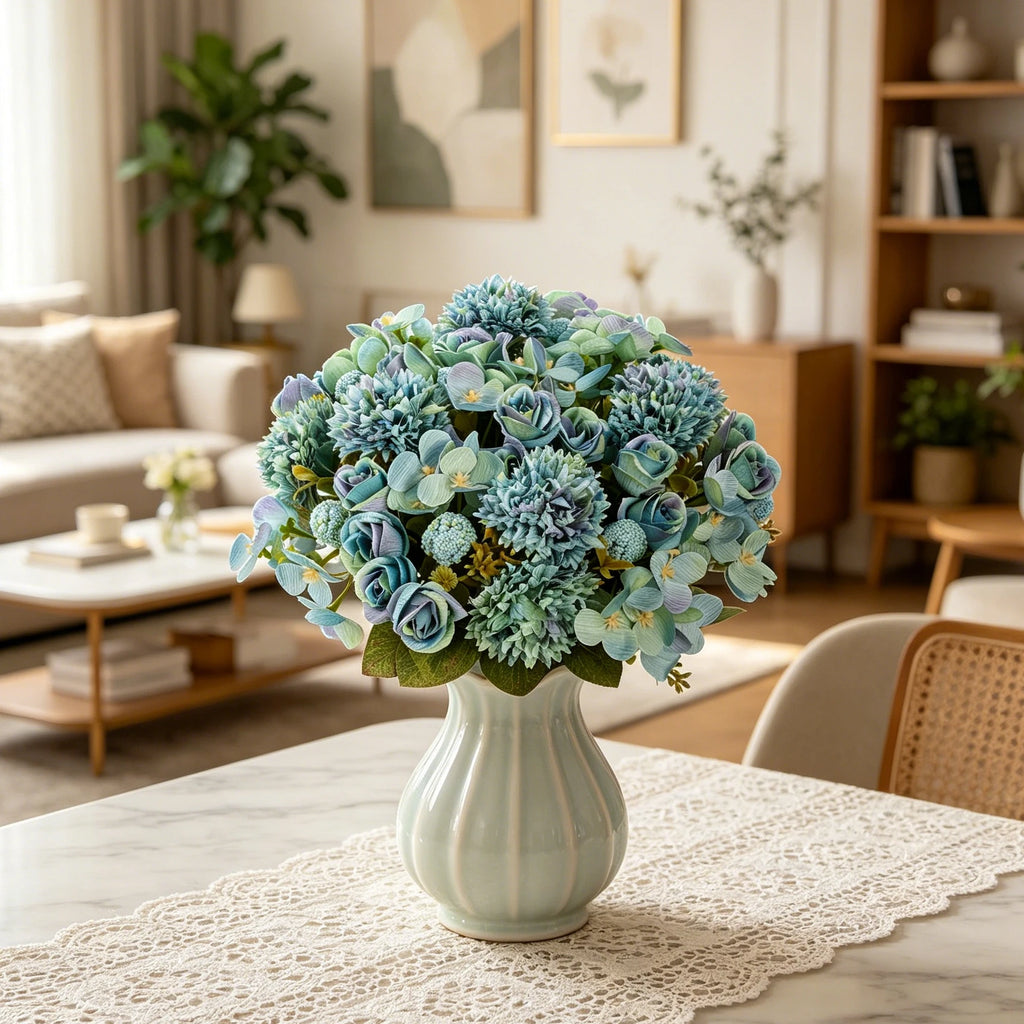 Artificial Silk Rose Ball Bouquet for Wedding & Home Décor Artificial Flower Bouquet Babs