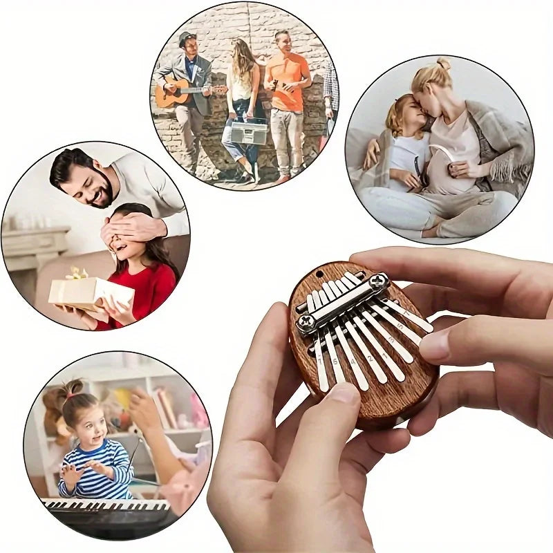 8-Tone Mini Kalimba Thumb Piano – Portable Finger Piano Gift Thumb Piano Babs