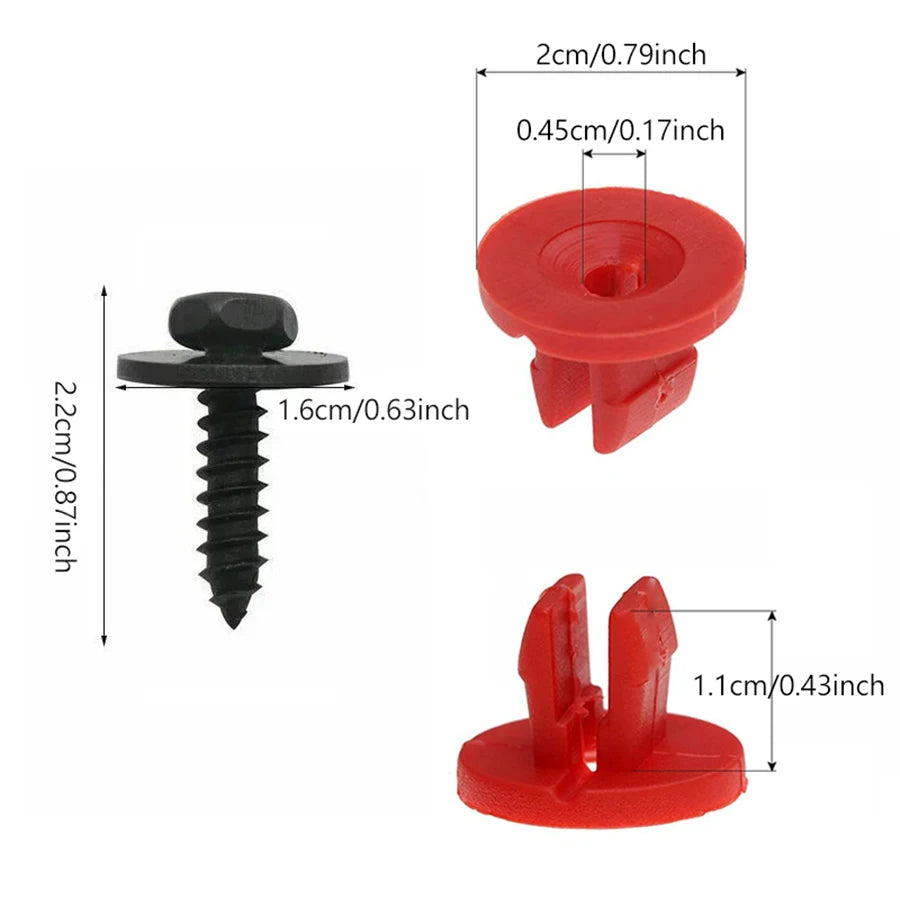 20PCS Engine Undertray Cover Clips for Ford & Volvo Models Engine Undertray Clips Babs