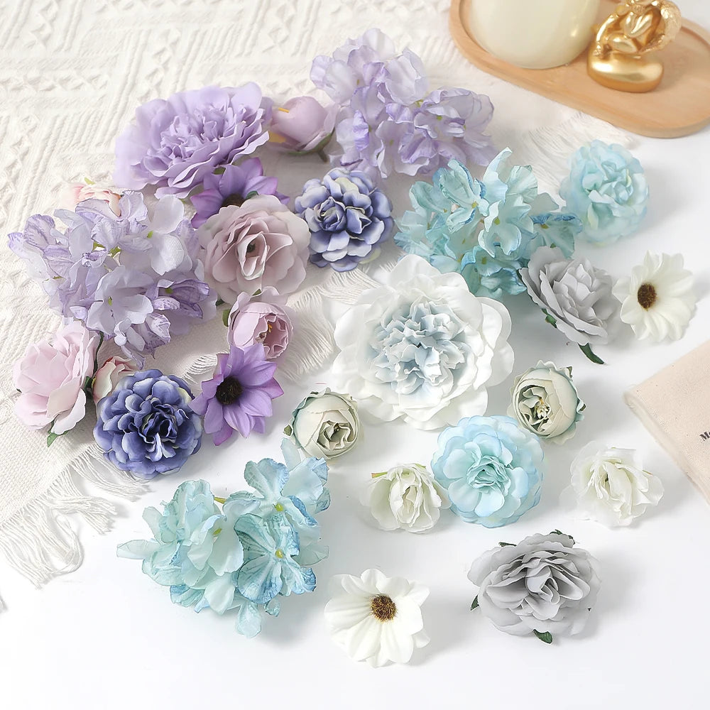 13Pcs Mini Silk Artificial Flowers – Wedding & Home Décor Artificial Silk Flowers Babs