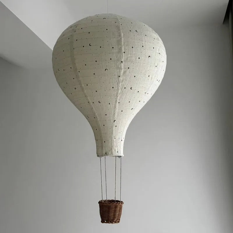 Handmade Hot Air Balloon Hanging Ornament with LED Light Hanging Ornament Babs