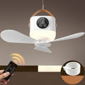 RTONTR Wireless Rechargeable Ceiling Fan – LED & Remote Portable Ceiling Fan Babs WHITE 3600mah