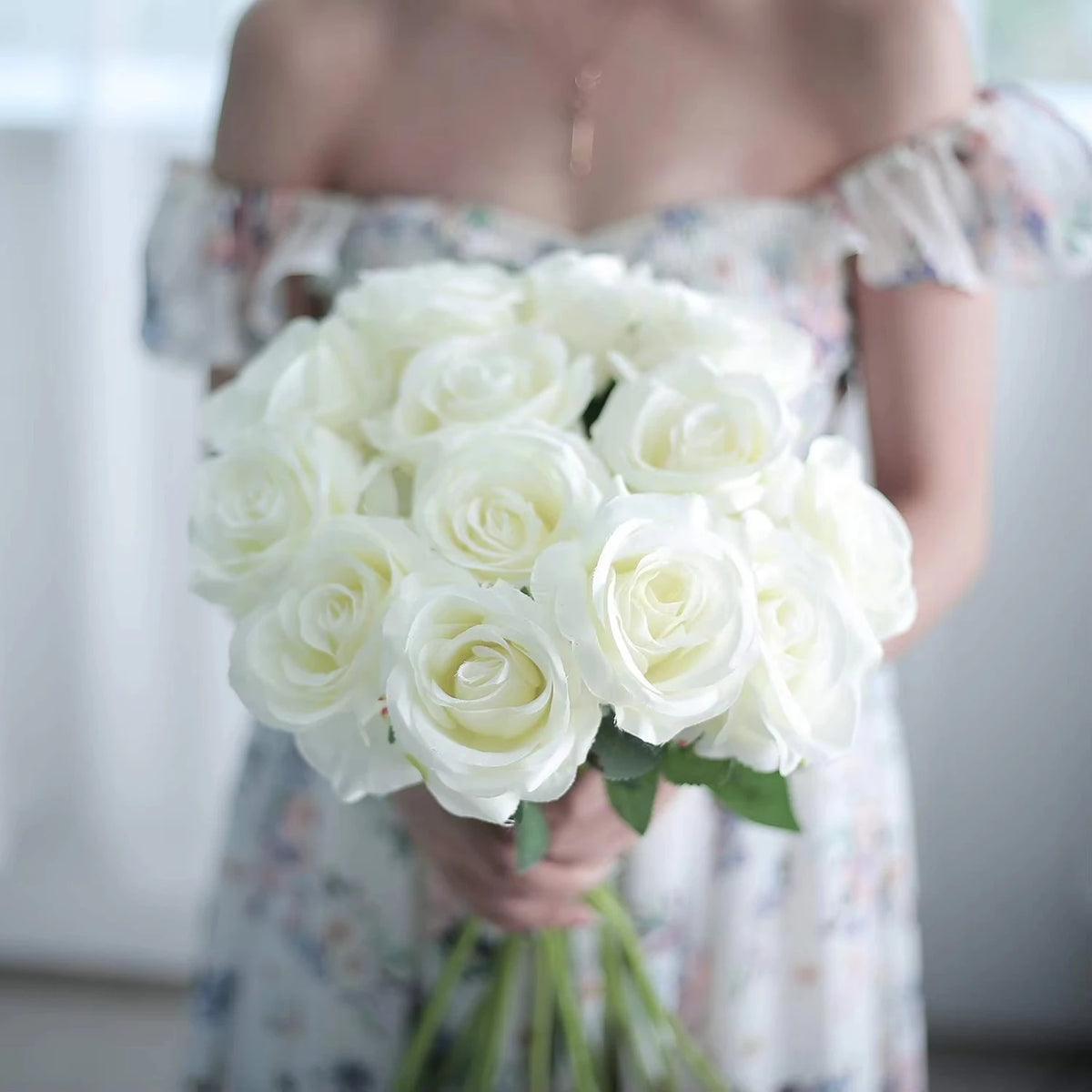 Autumn Artificial Silk Rose Bouquet | Wedding & Home Décor Artificial Flower Bouquet Babs