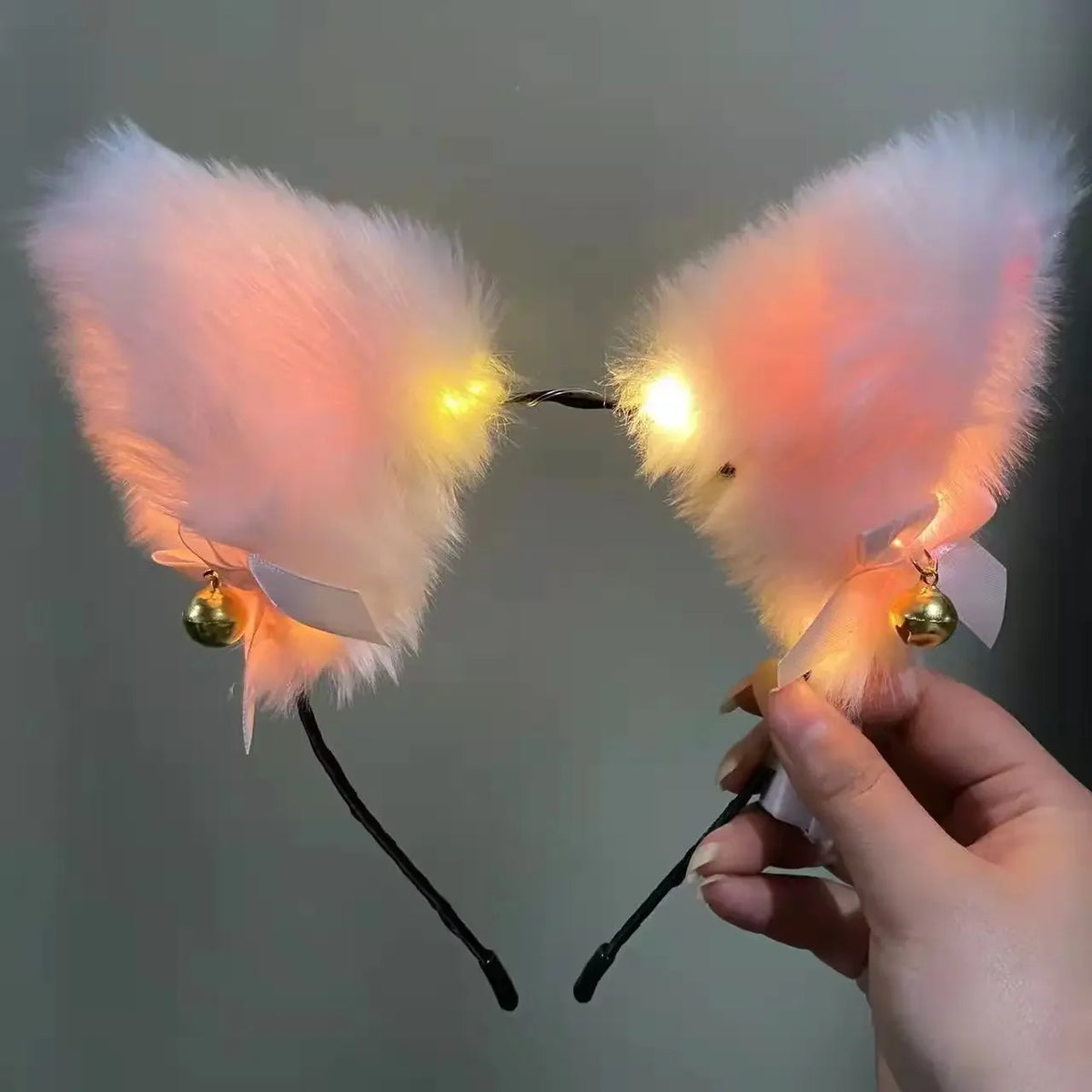 Cat Fox Ears Headband with Bells – Cosplay & Party Hair Hoop Cosplay Headband Babs A2b