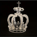 Crystal Pearl Baroque Bridal Tiara | Wedding Crown Accessory Bridal Tiara Crown Babs Silver