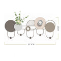 Modern Minimalist Wall Coat Rack – 7-Hook Iron Hanger Wall Coat Rack Babs U-shaped 5-hook