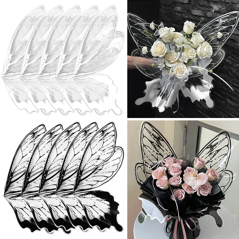 24Pcs Butterfly Wings Flower Wrapping Paper – DIY Bouquet Wrap Flower Wrapping Paper Babs