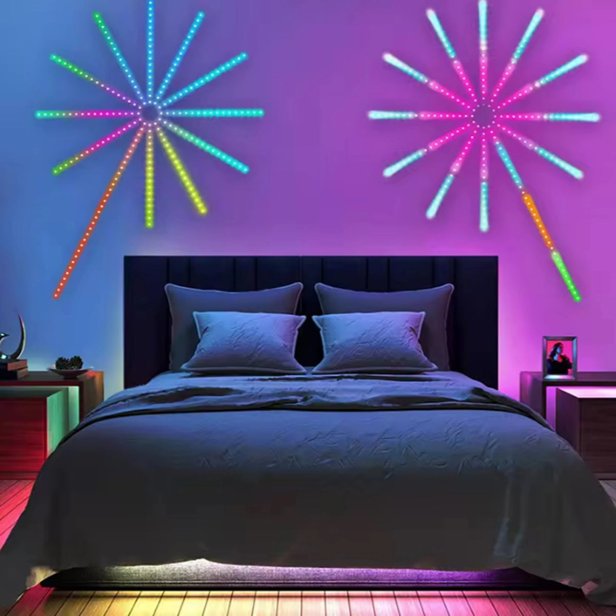 RGB Firework LED Strip Light – Bluetooth App & Music Sync LED Strip Light Babs