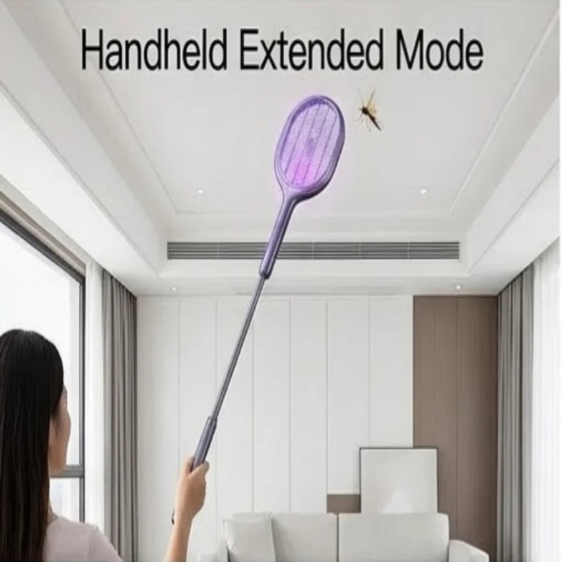 Telescopic Electric Mosquito Swatter & UV Trap Lamp Rechargeable Electric Bug Zapper Babs