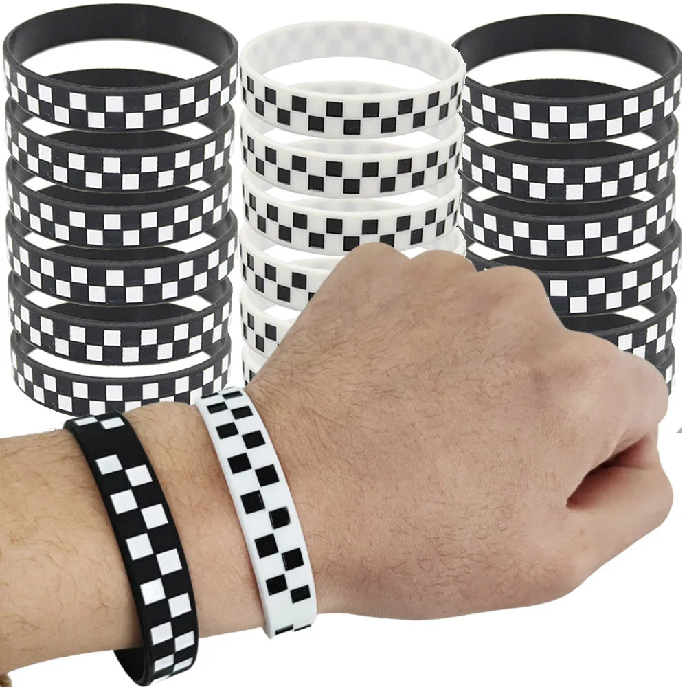 Racing Car Silicone Wristbands Party Favors – 6/12/24 Pcs Party Favor Wristbands Babs