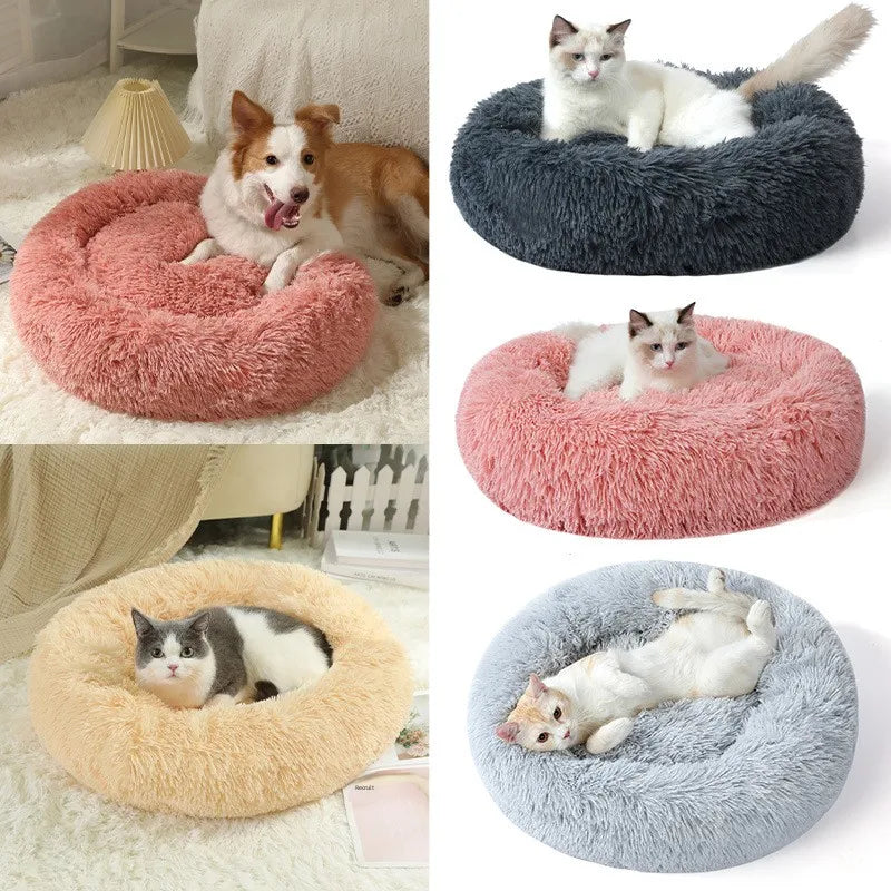 Long Plush Warm Pet Bed for Dogs & Cats – Soft Winter Mat Plush Pet Bed Babs