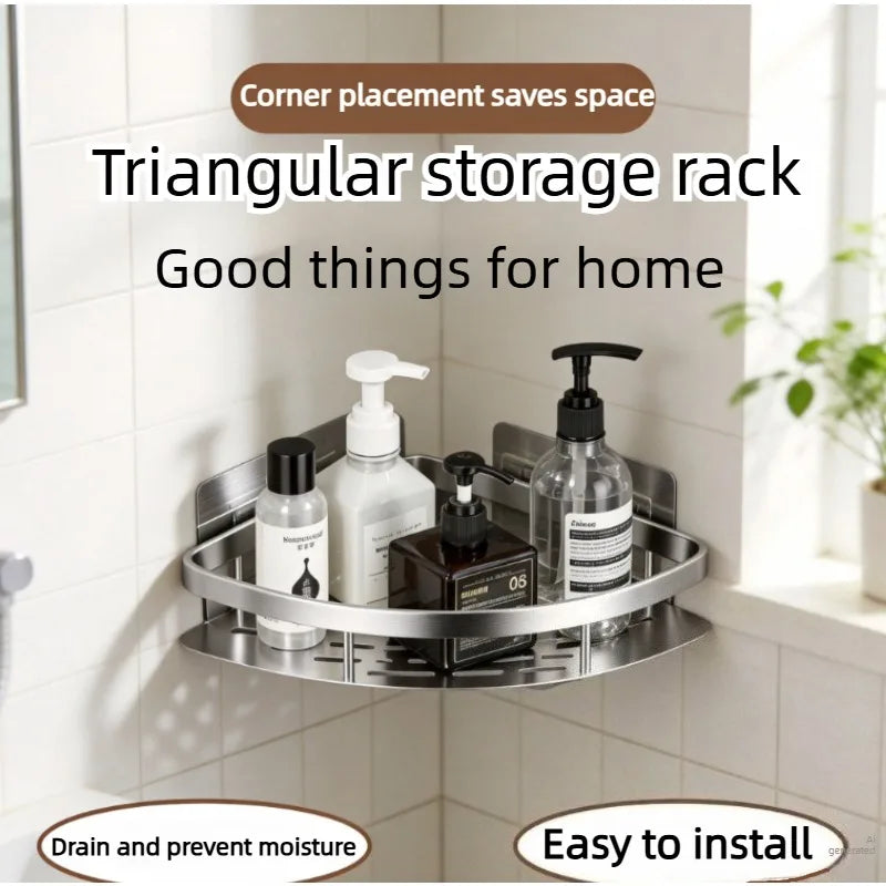 No-Drill Bathroom Toilet Paper Holder Shelf & Storage Bathroom Shelf Holder Babs