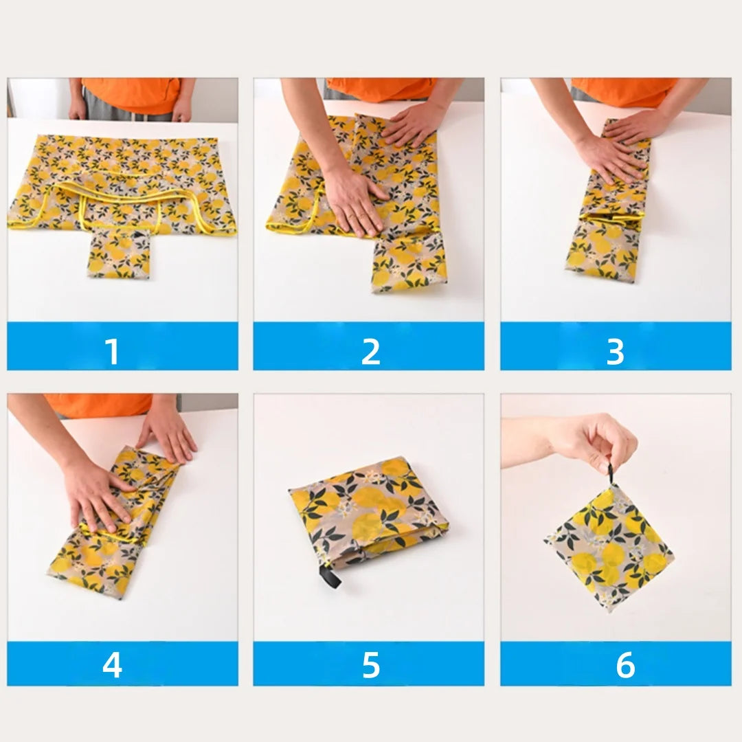 Foldable Reusable Grocery Bags – Large Boho Washable Tote Reusable Tote Bag Babs