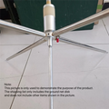 PAC-12 M10 Antenna Base Adapter – Shortwave Grounding Plate Antenna Grounding Adapter Babs Silver