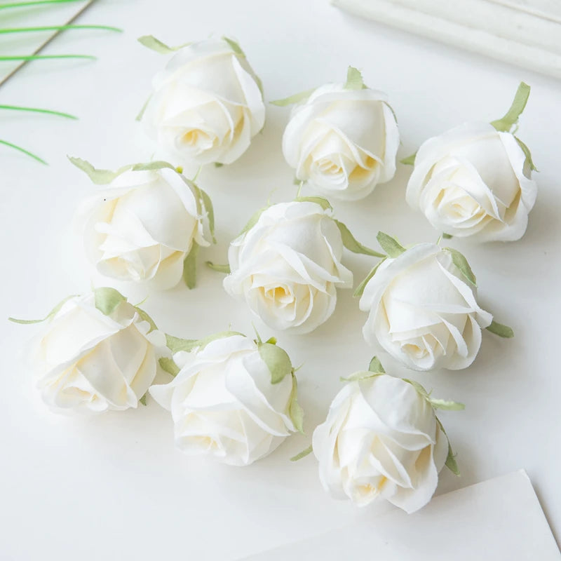 Silk Rose Heads 40/80pcs – Wedding & DIY Home Decor Artificial Silk Flowers Babs Color 2 80 Pcs