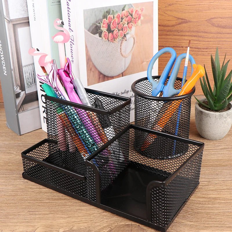 Creative Metal Desk Organizer – Pen Holder & Storage Rack Desk Organizer Babs