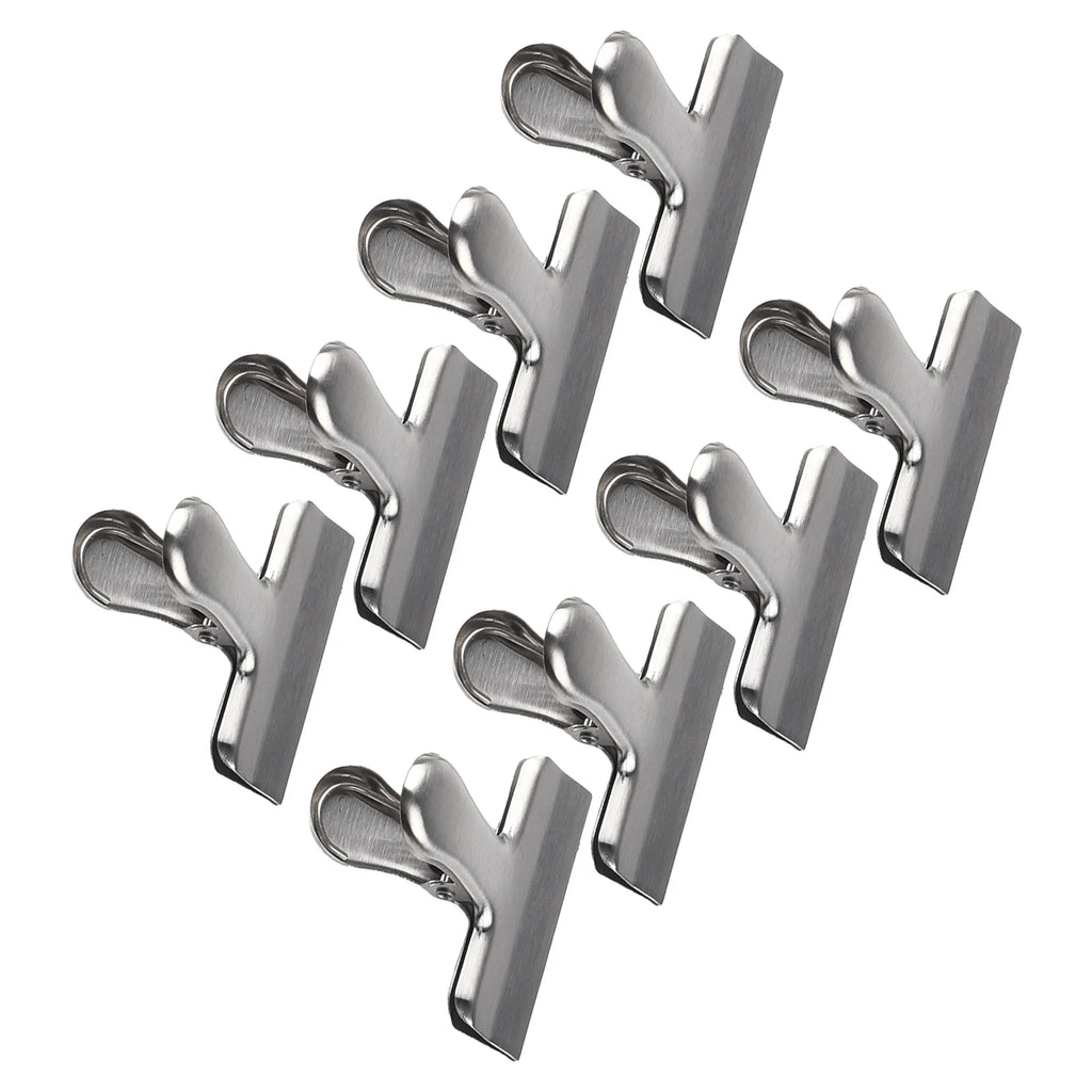 8-Pack Stainless Steel Bag Clips – Airtight Food Seal Clips Food Bag Clips Babs 16pcs