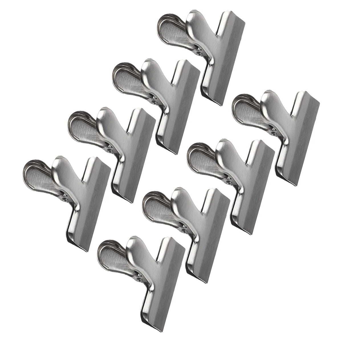 8-Pack Stainless Steel Bag Clips – Airtight Food Seal Clips Food Bag Clips Babs 16pcs