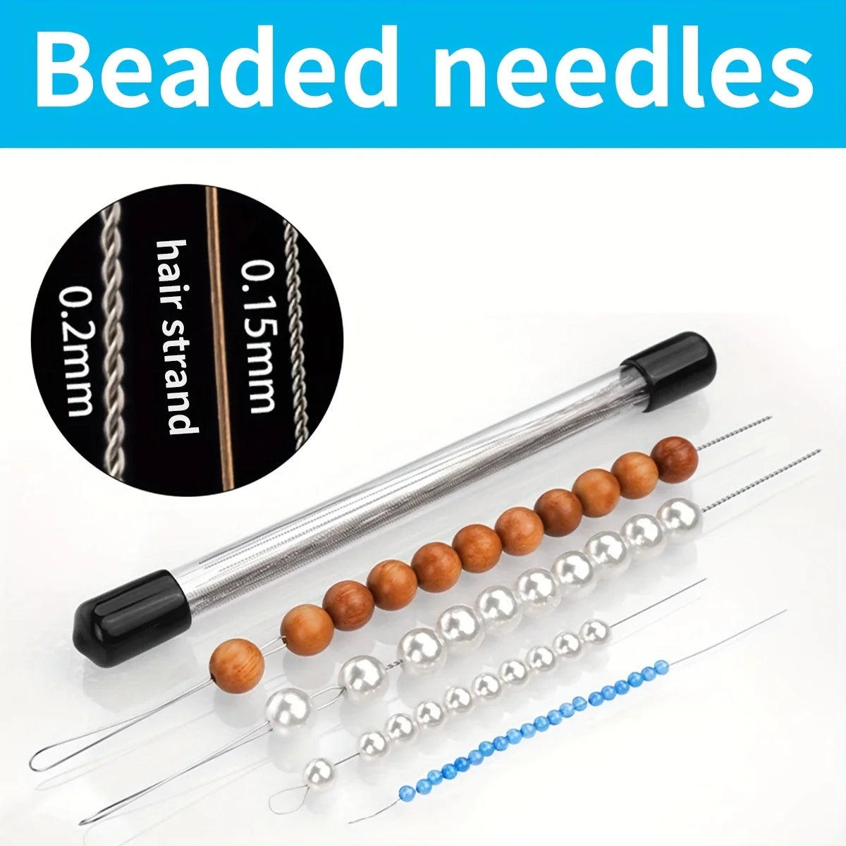 7-Piece Stainless Steel Bead Needles – DIY Jewelry Making Set Jewelry Making Tools Babs