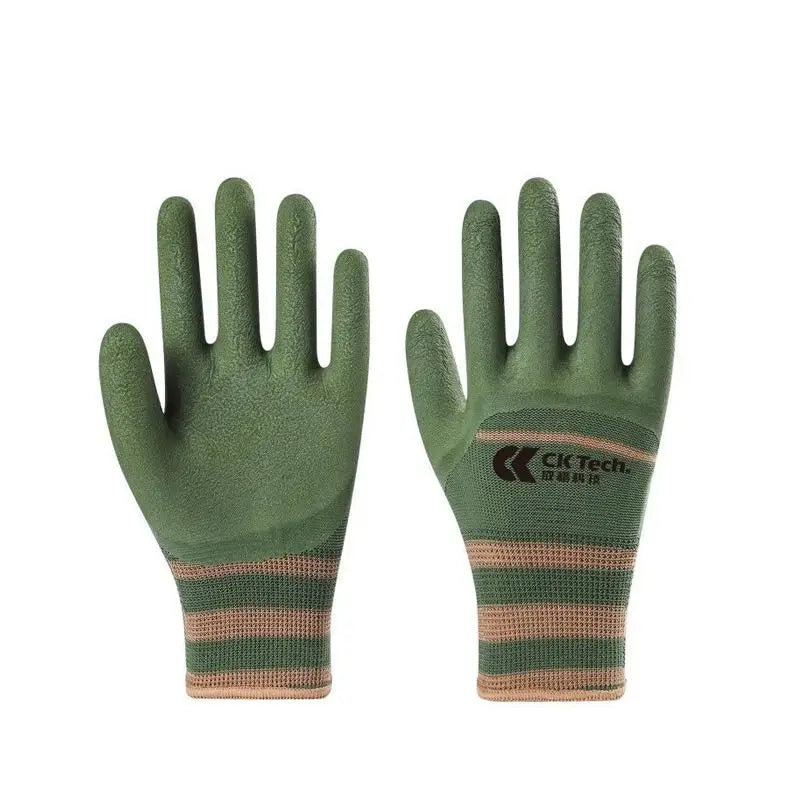 Thorn-Proof Rubber Palm Gardening Gloves – Breathable & Durable Gardening Work Gloves Babs Green