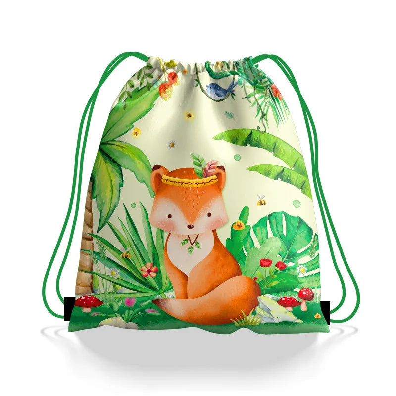 Non-Woven Drawstring Party Gift Bags for Boys & Girls Party Favor Bag Babs Fox 27x34cm