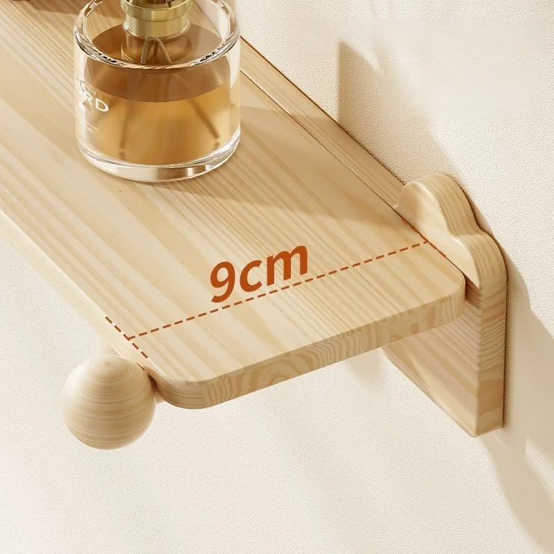 Wall Mounted Wooden Coat Rack – 6-Hook Pine Entryway Organizer Wall Coat Rack Babs