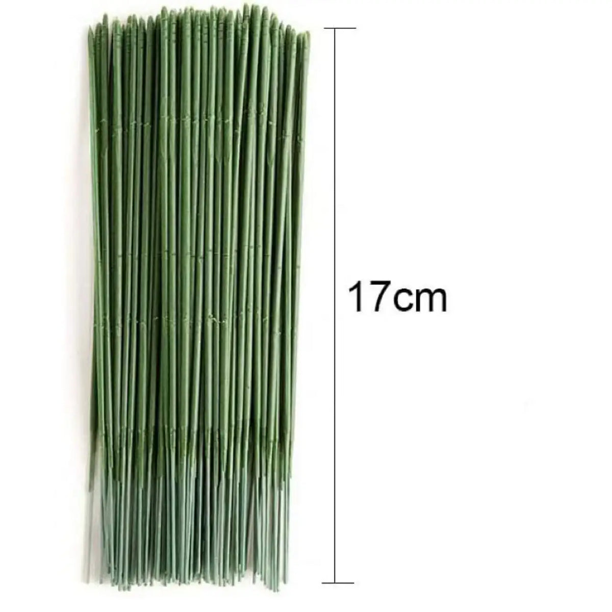 Green Iron Wire Flower Stems – DIY Bouquets & Floral Décor Floral Wire Stems Babs Olive 50pcs