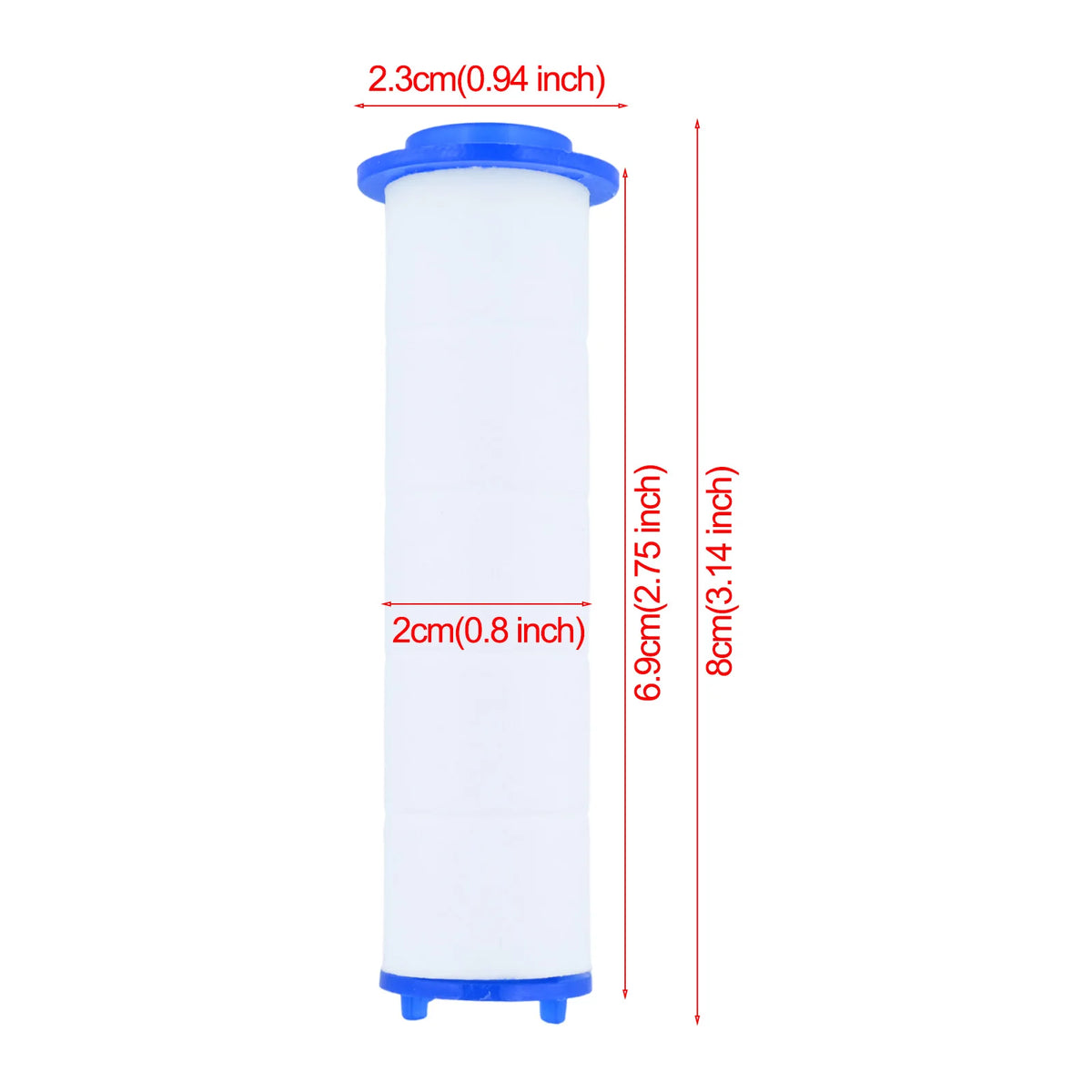 10-Pack Shower Head Filter Replacement Cartridges | PP Cotton Shower Filter Cartridge Babs