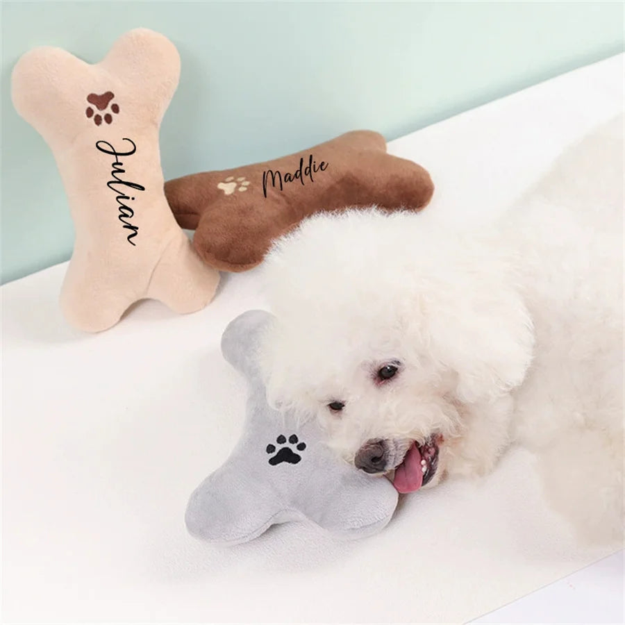 Cartoon Pet Bone Plush Cushion – Cute Seat & Back Support Pillow Plush Throw Cushion Babs