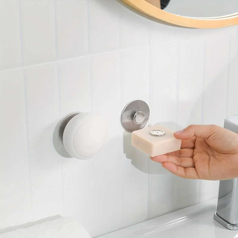 Magnetic Soap Holder – No-Drill Stainless Steel Wall Mount Soap Dish Holder Babs