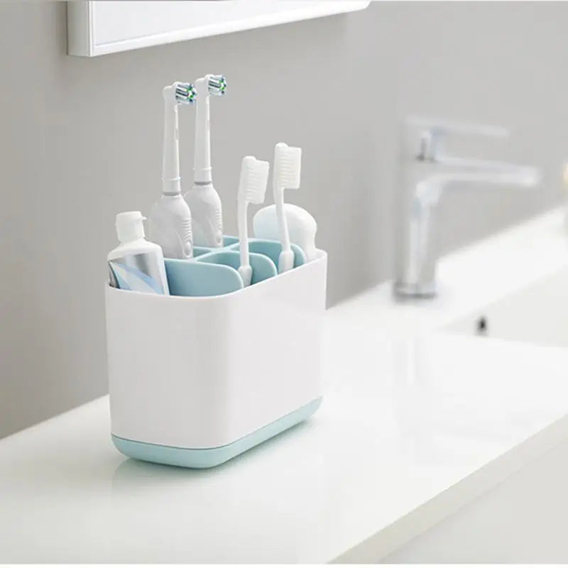 Toothbrush & Toothpaste Holder Organizer – Bathroom Caddy Stand Toothbrush Holder Babs