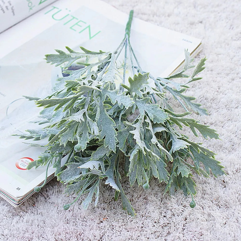 Chrysanthemum Leaves Artificial Plant for Wedding & Home Artificial Plant Stems Babs