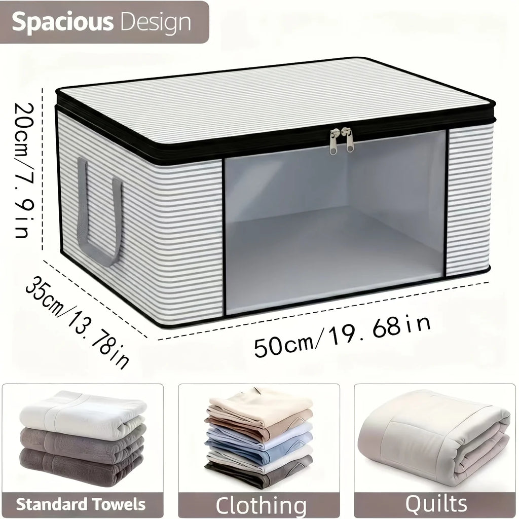 Extra Large Foldable Storage Bag – Clear Window & Zipper Lid Foldable Storage Bag Babs