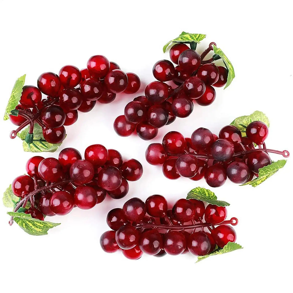 Artificial Grape Bunches – Faux Fruit Décor, 18 Grapes Artificial Fruit Decor Babs