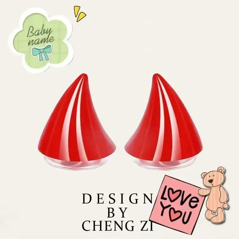 Devil Horn Helmet Decoration Suction Cup – Unisex 1-20 Pairs Helmet Decoration Babs