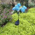 Solar 7-Head Peony Flower Lamp – Outdoor Garden Décor Light Solar Garden Stake Light Babs Blue 5PCS