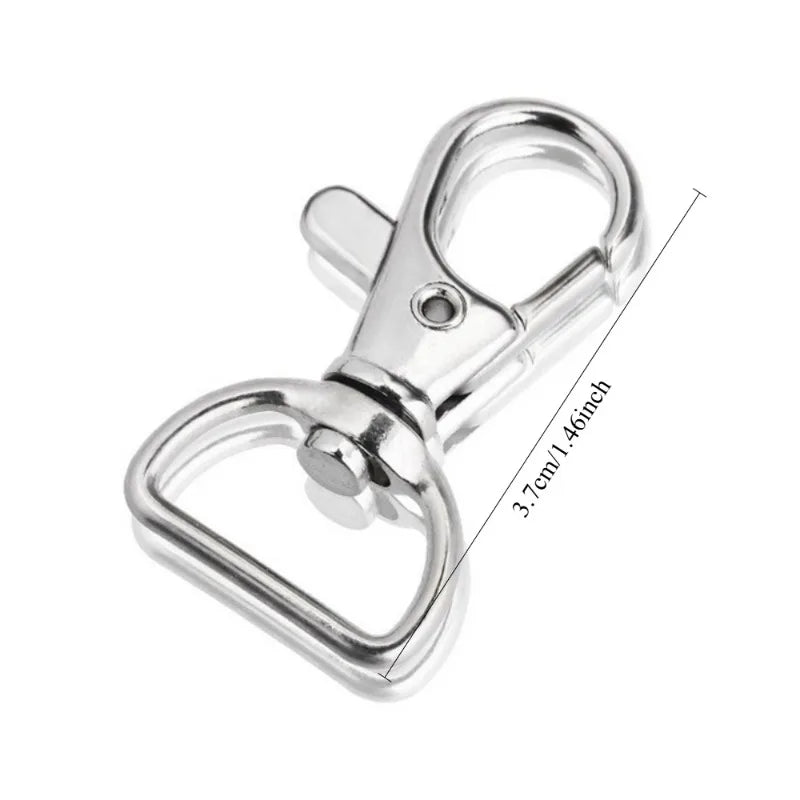 10 PCS Stainless Steel Swivel Snap Lobster Clasp Clips Swivel Snap Clips Babs