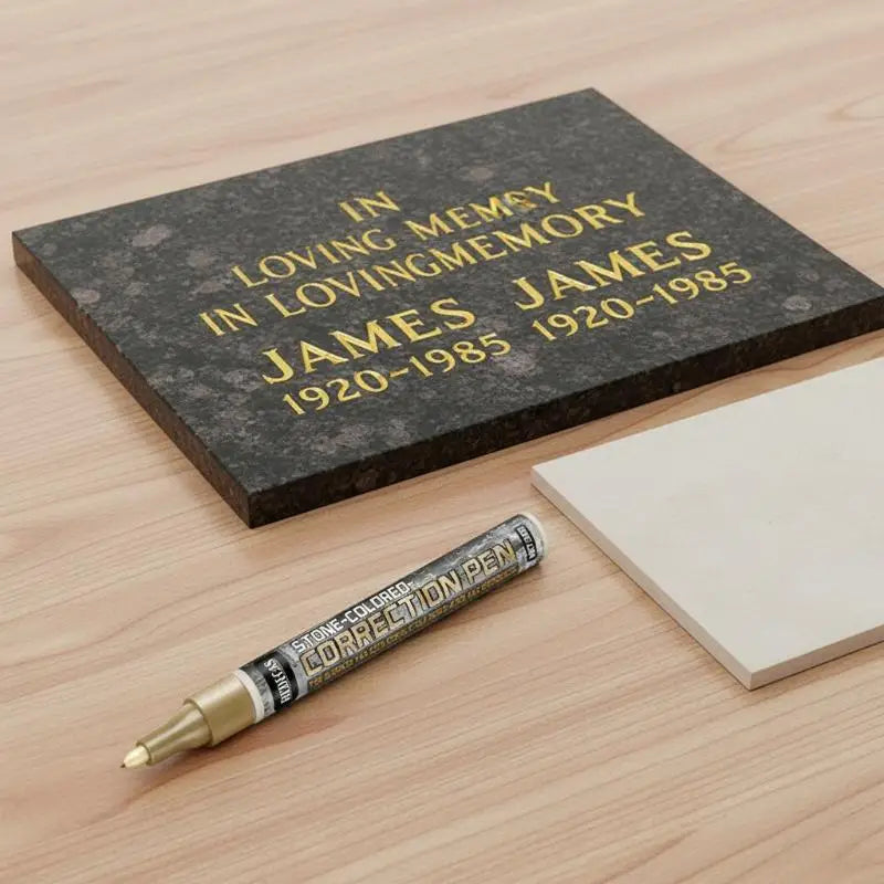 Tombstone Marker Pen – Waterproof Fade-Resistant Stone Restoration Stone Paint Marker Babs