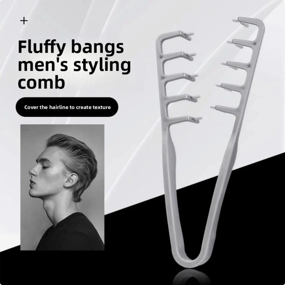 2pc Men's Styling Comb Set – Fluffy Top & Textured Perm Tool Men's Hair Comb Babs