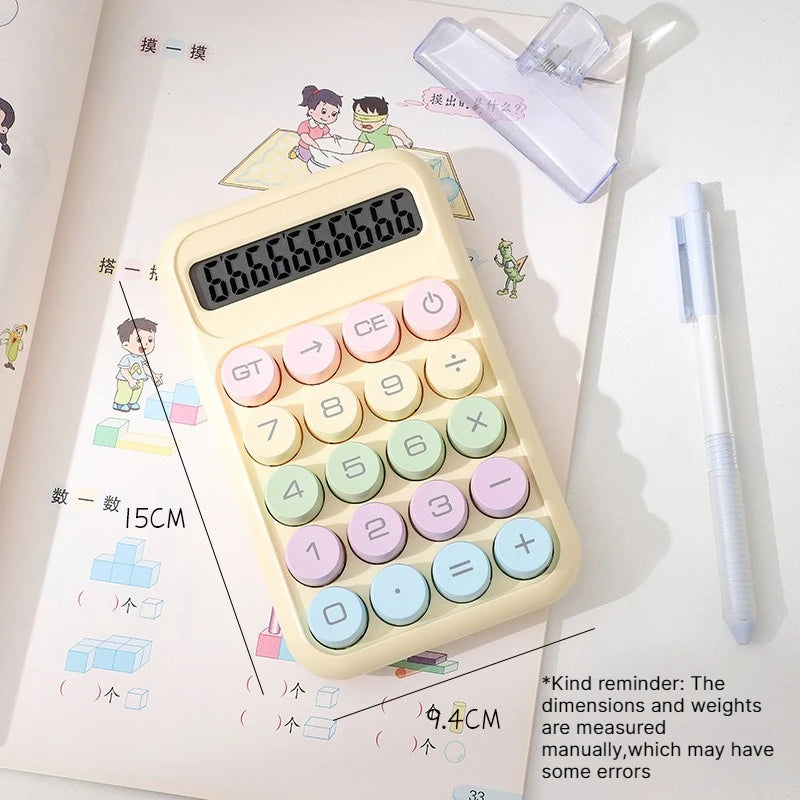 Cute Cartoon Portable Calculator – 10-Digit for Students Portable Calculator Babs