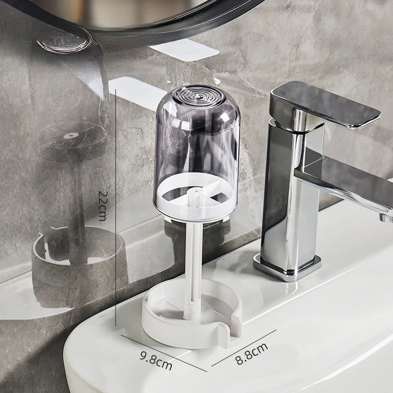 Toothbrush Holder with Dust Cover & Drainage – Bathroom Organizer Toothbrush Holder Babs purple