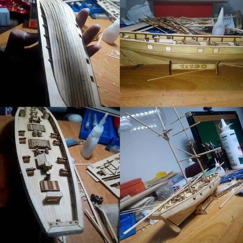 Harvey Wooden Sailboat Model Kit – DIY Ship Assembly Set Wooden Model Kit Babs