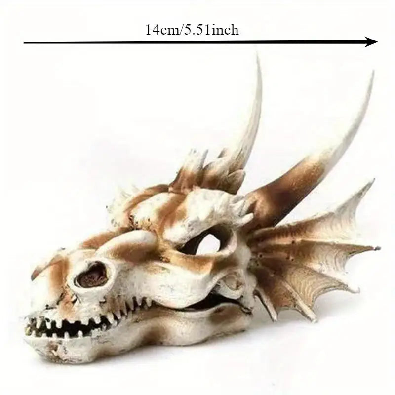 Resin Dinosaur Skull Aquarium & Reptile Habitat Decoration Aquarium Ornament Babs